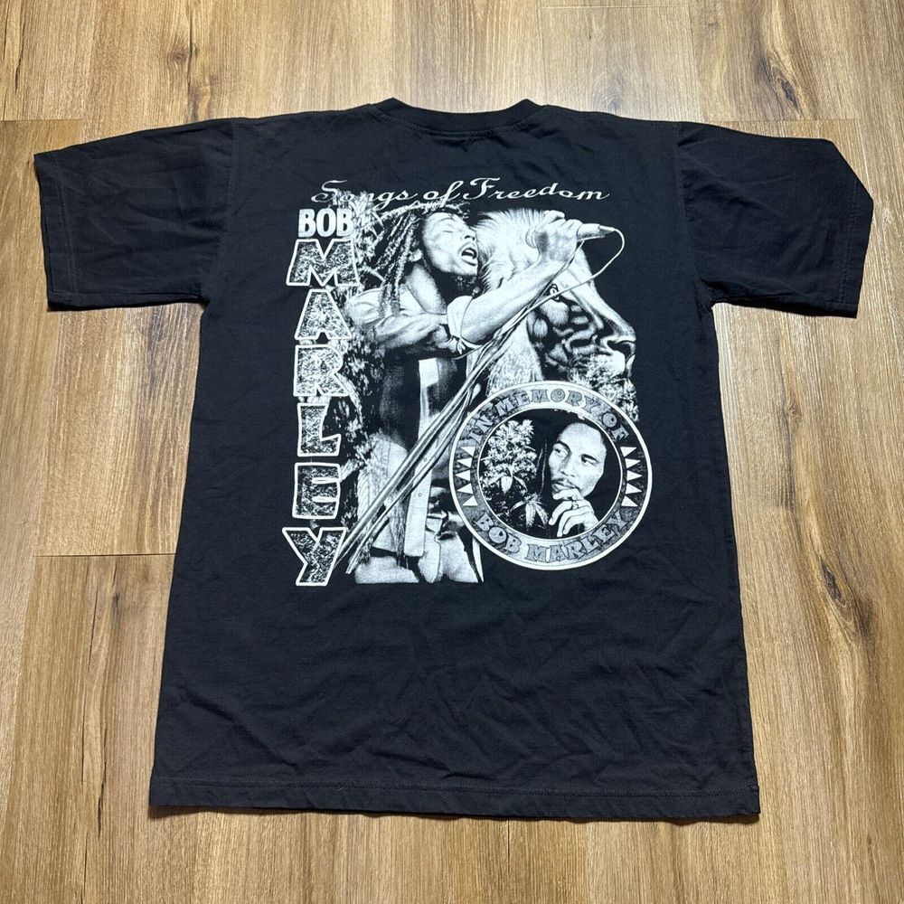 Vintage Bob Marley Shirt Mens LARGE HOT ICE In Memory Reggae Legend 90s Tee - Picture 7 of 8